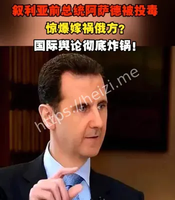 叙利亚前总统阿萨德被投毒